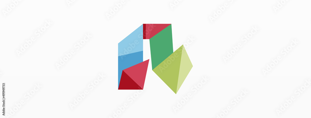 Creative geometric wallpaper. Abstract ribbon style line composition. Techno business template for wallpaper, banner, background or landing Creative geometric wallpaper. Abstract ribbon style line composition. Techno business template for wallpaper, banner, background or landing