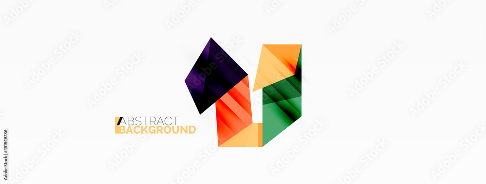 Obraz premium Abstract line and triangle background. Creative geometric abstract backdrop. Business template for wallpaper, banner, background or landing