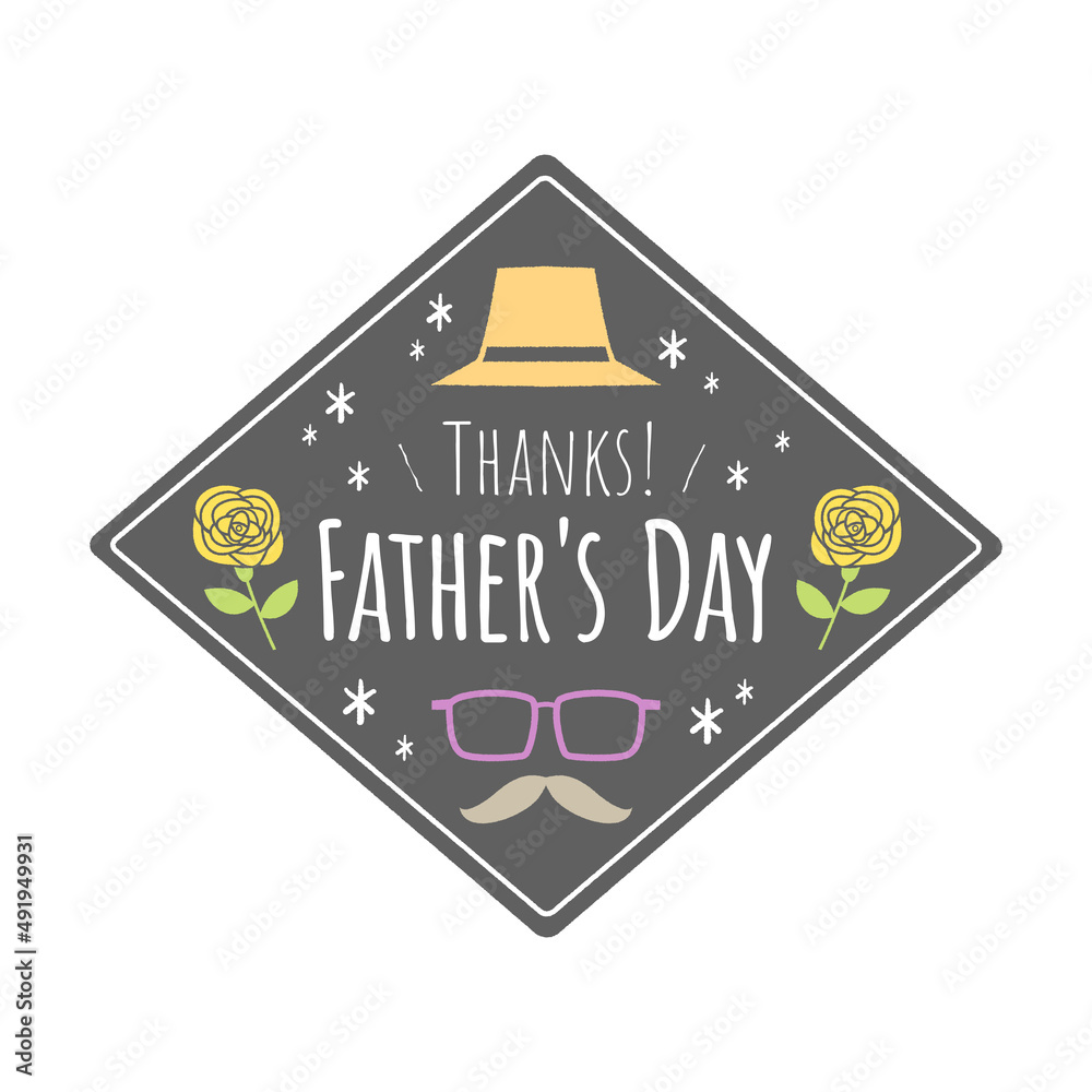 Obraz premium 父の日のアイコンイラスト