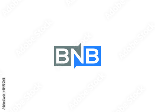 RNB initial Logo Design with Creative Modern vector icon template