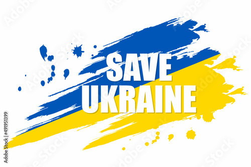 Vector illustration for peace for Ukraine and support for war victims