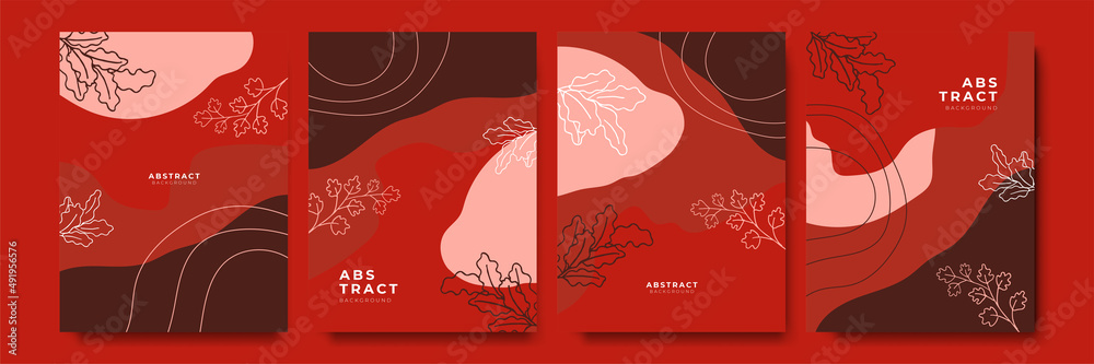 Vector design templates in simple modern style with copy space for text ...