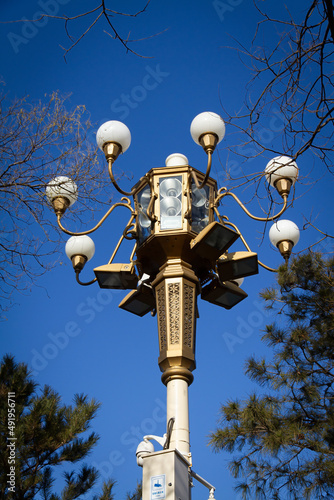 Fotografía Decorative lamp post in Tiananmen Square