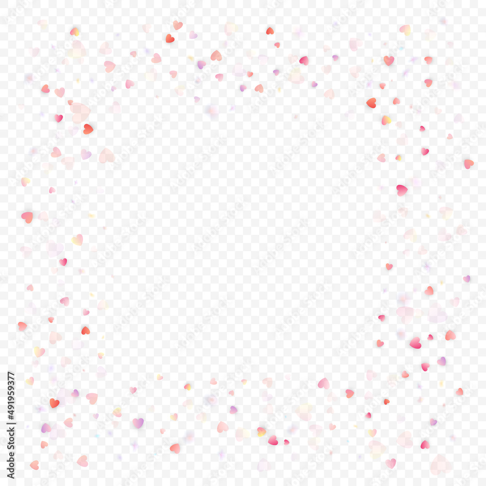 heart love vector confetti frame valentine pink heart love vector confetti frame valentine pink