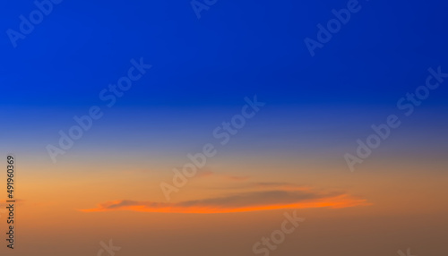 Beautiful and colourful sunset over Skies in Phuket Thailand © Elias Bitar