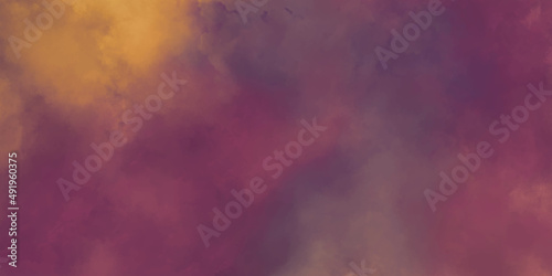 Abstract colorful smoke background. dark elegant rosy brown autumn hand draw watercolor drips background. Modern red with soft light Design. cosmic fuchsia neon paper textured aquarelle. 