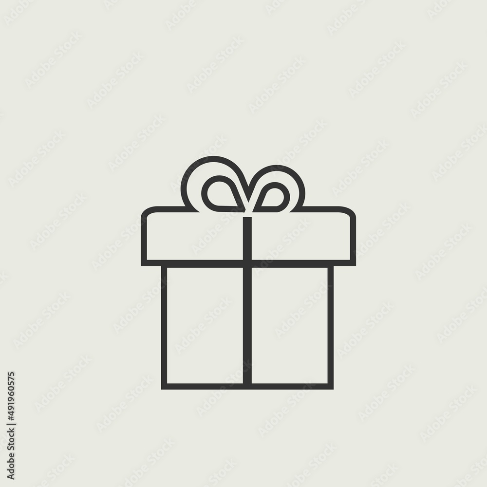 Gift_box vector icon illustration sign Gift_box vector icon illustration sign