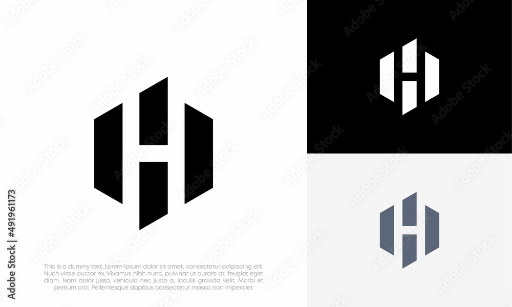 letter H logo initial vector icon design illustration letter H logo initial vector icon design illustration