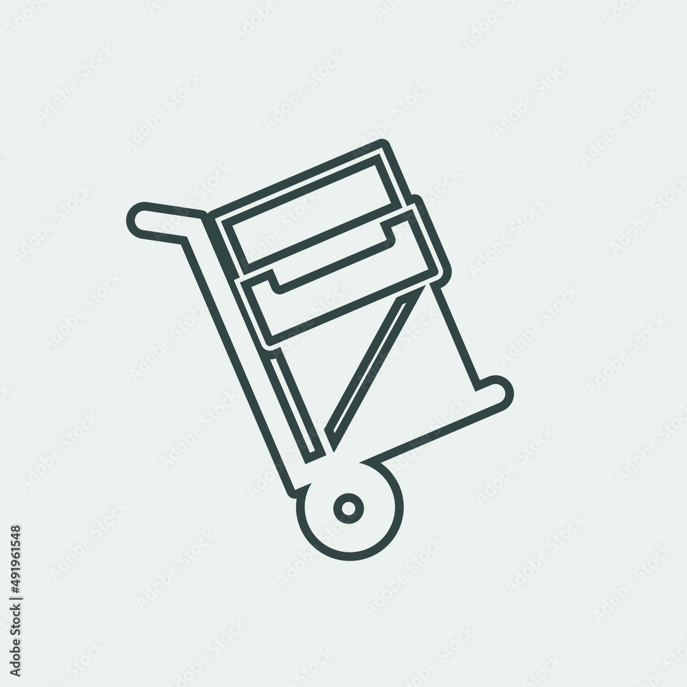 Shipping_inventory vector icon illustration sign Shipping_inventory vector icon illustration sign