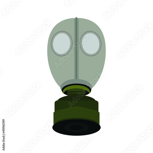 Obraz na płótnie gas mask isolated on white background w salonie