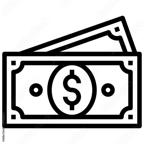 DOLLAR line icon,linear,,graphic,illustration