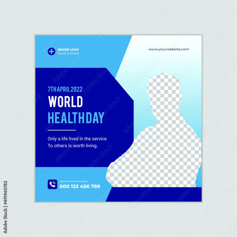 World health day 2022 banner or doctor social media post amp flyer ...