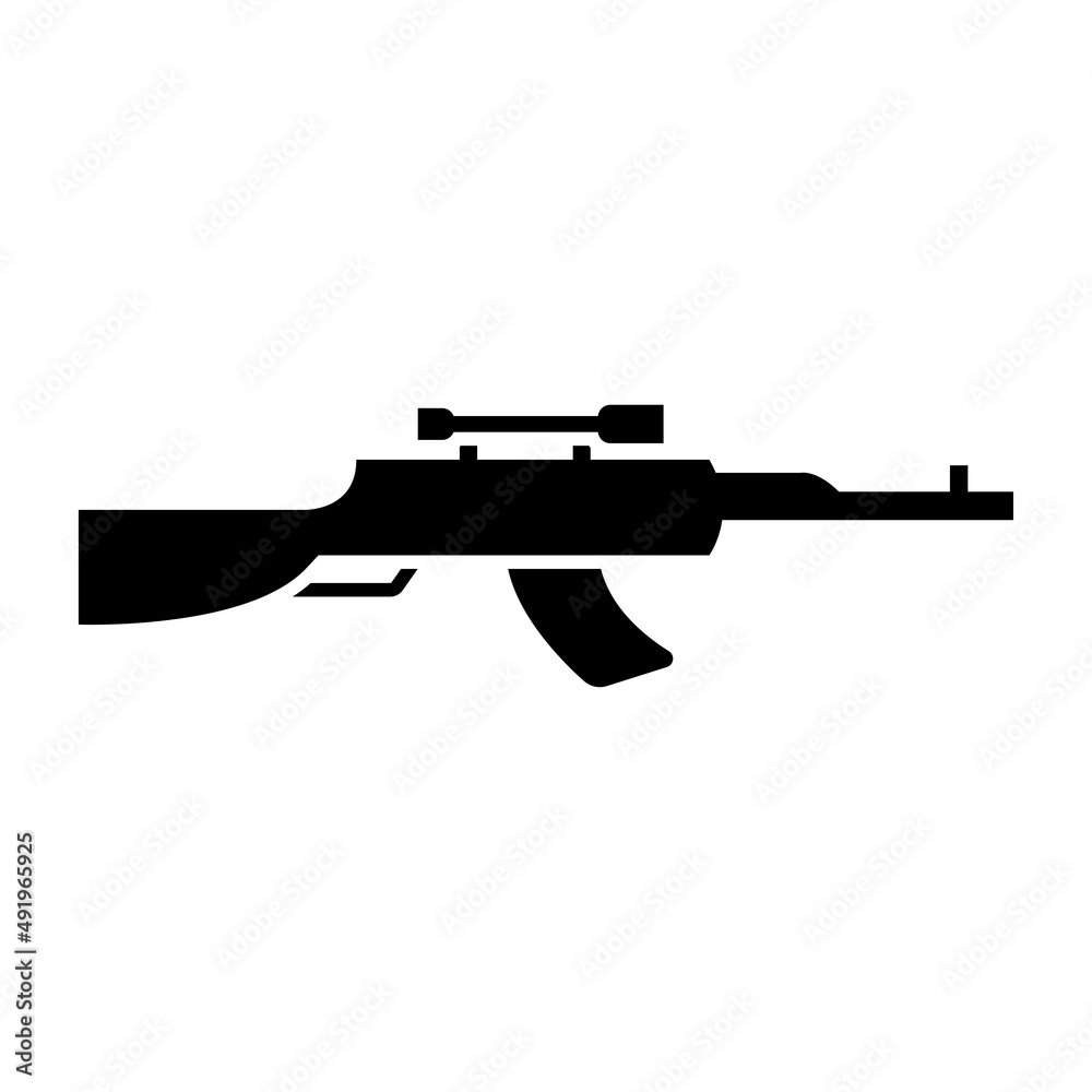 military is hot these days, so maybe you need this gun icon template