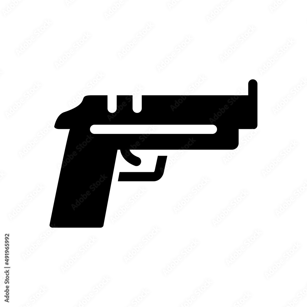 military is hot these days, so maybe you need this gun icon template