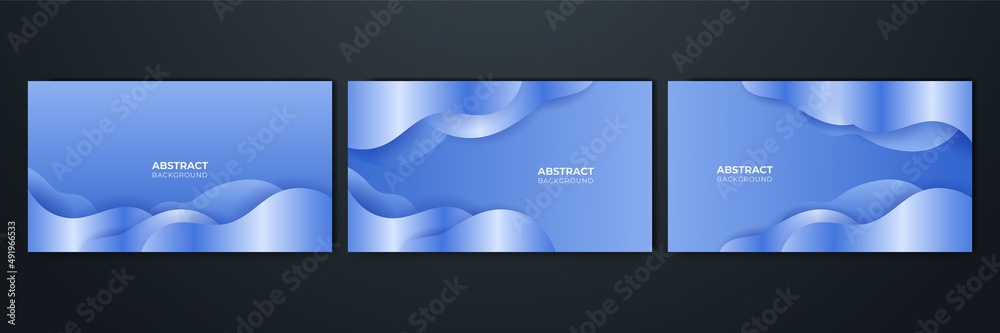 Naklejka premium Dark blue abstract background geometry shine and layer element vector for presentation design. Suit for business, corporate, institution, party, festive, seminar, and talks.