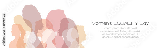Women's Equality Day banner. Card with place for text.