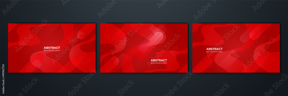Fototapeta premium Dark red abstract background geometry shine and layer element vector for presentation design. Suit for business, corporate, institution, party, festive, seminar, and talks.
