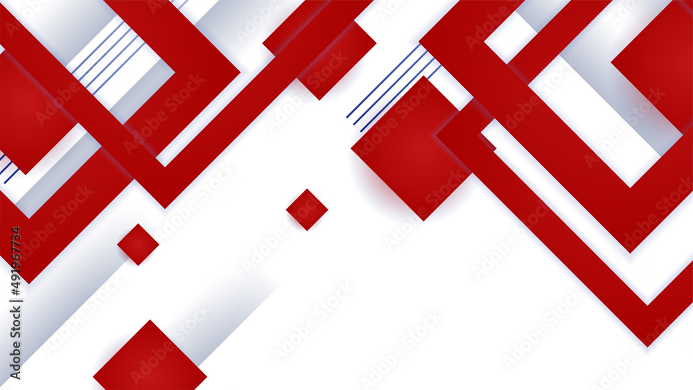 Obraz premium Dark red abstract background geometry shine and layer element vector for presentation design. Suit for business, corporate, institution, party, festive, seminar, and talks.