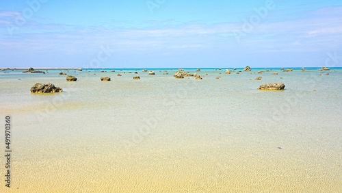 beach and sea in miyakojima city 