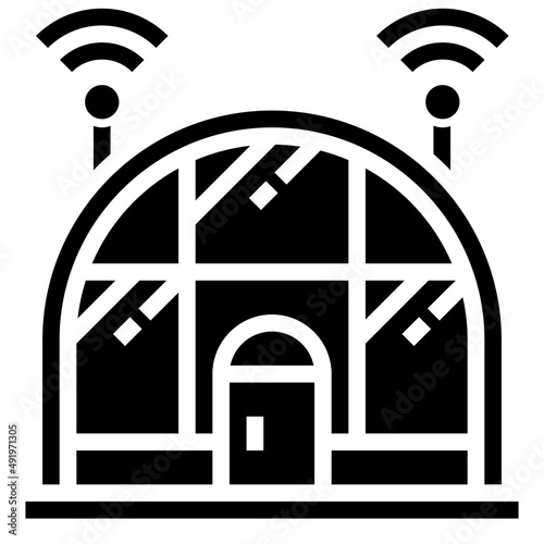 SMART FARM glyph icon,linear,outline,graphic,illustration
