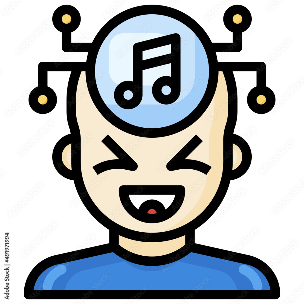 MUSIC filled outline icon,linear,outline,graphic,illustration MUSIC filled outline icon,linear,outline,graphic,illustration