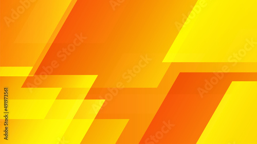 Orange yellow abstract background geometry shine and layer element vector for presentation design. Suit for business  corporate  institution  party  festive  seminar  and talks.