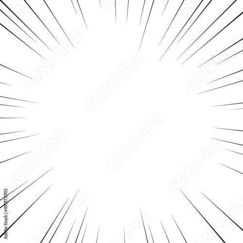 正方形の集中線のベクター素材