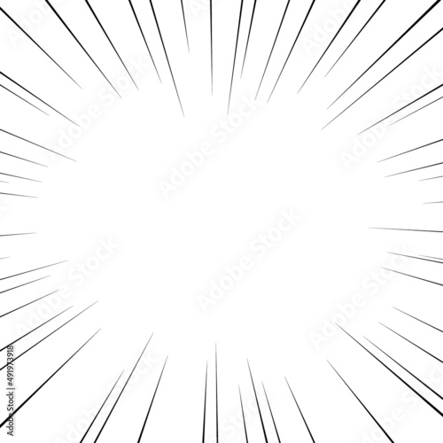 正方形の集中線のベクター素材