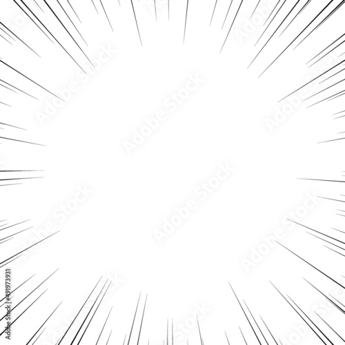 正方形の集中線のベクター素材