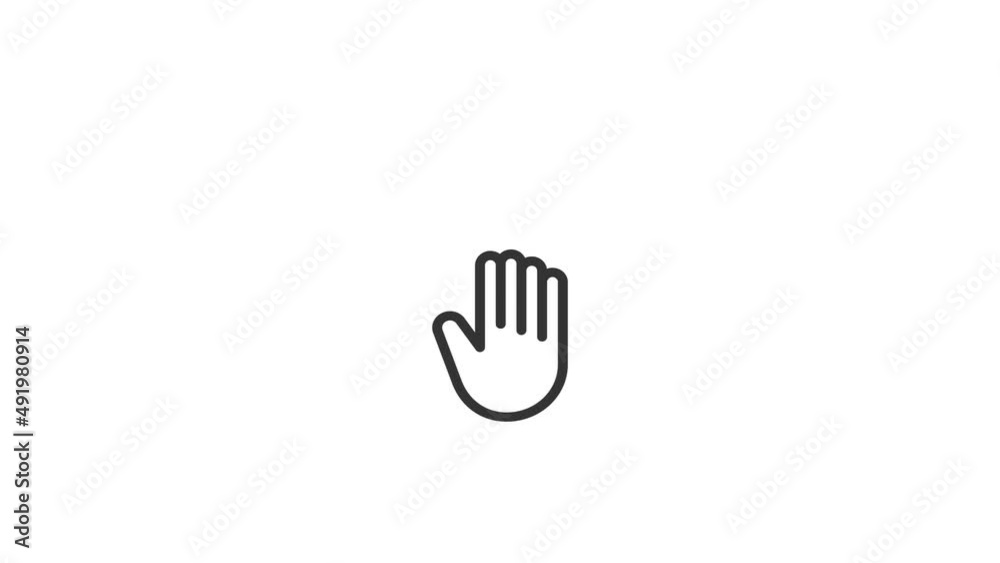 Bare hand touch gesture animation on the white transparent background with alpha channel included. Bare hand touch gesture animation on the white transparent background with alpha channel included.