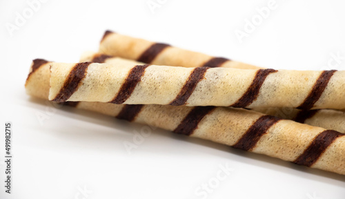 wafer stick on white background