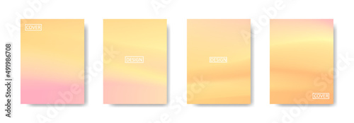 Set of abstract background with beautiful gradation color, colorful background for poster flyer banner backdrop.vertical banner.cool fluid background vector illustration
