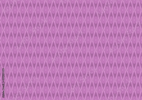 Purple Pattern with a Grid and a Repeating Elliptical Shapes - Abstract Seamless Texture or Background, Vector