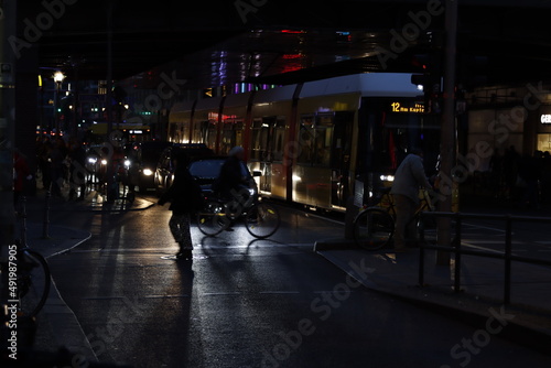 Street of Berlin at night