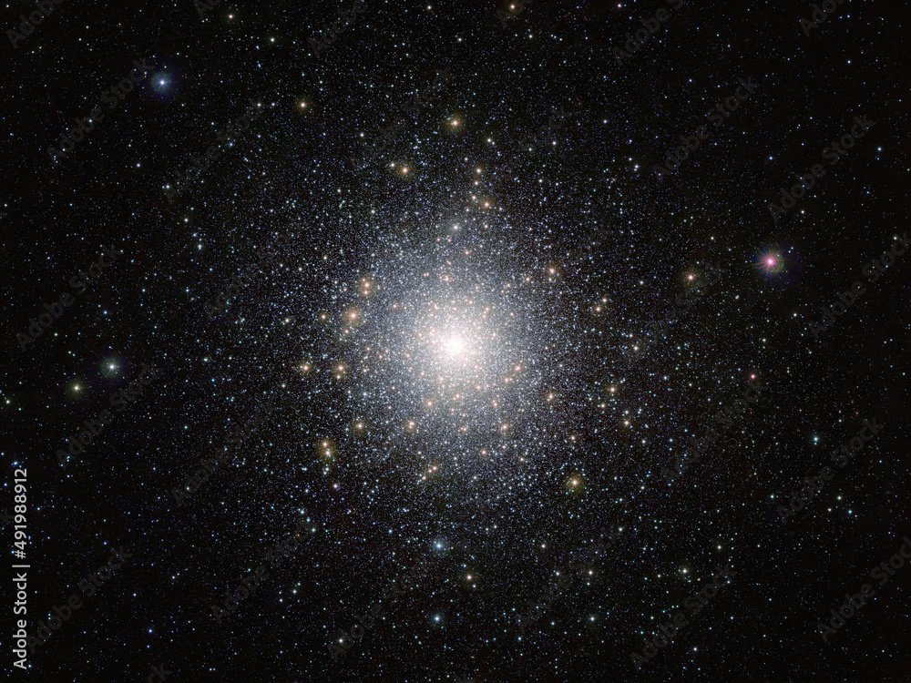 The globular star cluster 47 Tucanae. Elements of this picture furnished by ESO