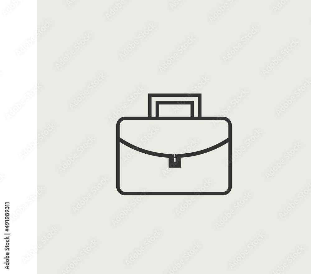 Briefcase vector icon illustration sign Briefcase vector icon illustration sign
