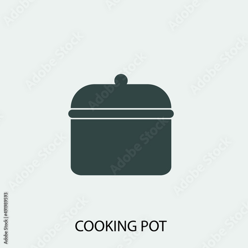 Cooking_pot vector icon illustration sign