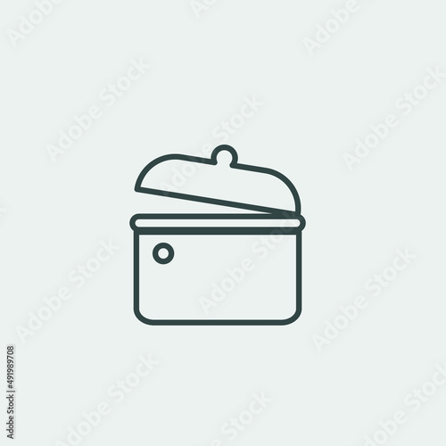 Cooking_pot vector icon illustration sign