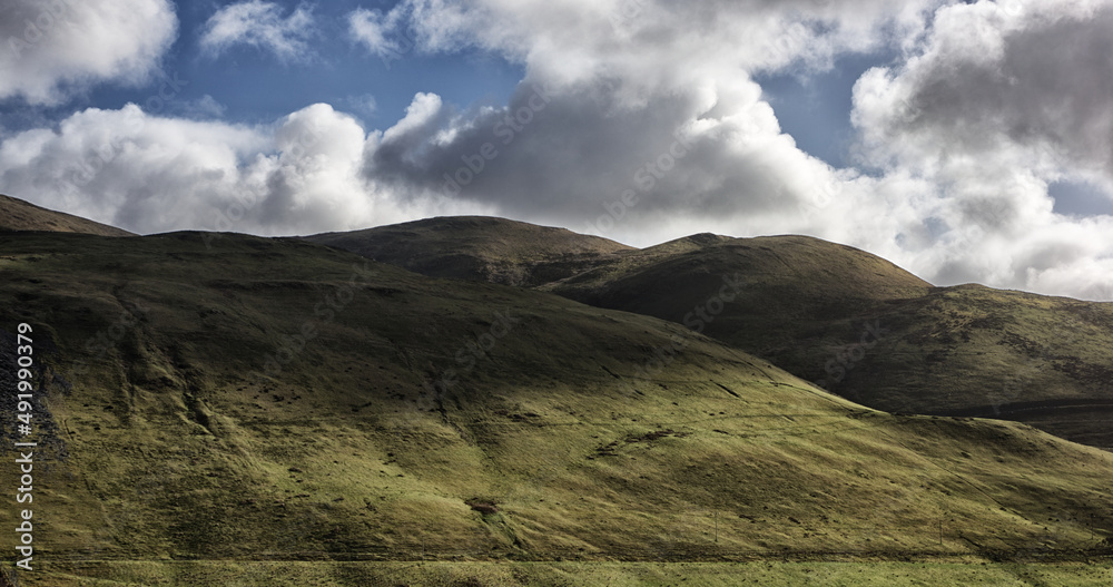 Wales mountain range landscape shot