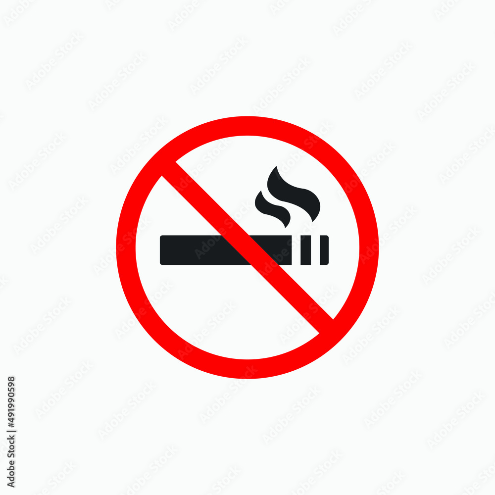 no smoking, smoke, cigarette, unhealthy bad sign icon vector no smoking, smoke, cigarette, unhealthy bad sign icon vector