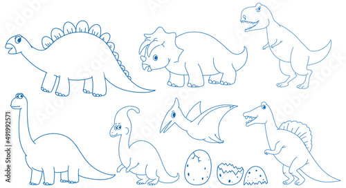 A paper with a doodle design of Dinosaur