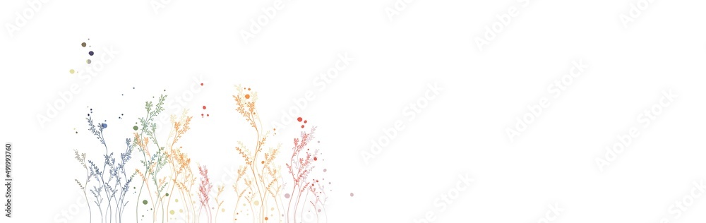 Background for text. Background with wild flowers suitable for documents.
