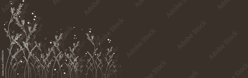 Background for text. Background with wild flowers suitable for documents.