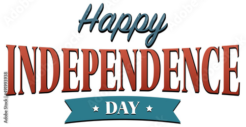 Font design with word Happy Independence day