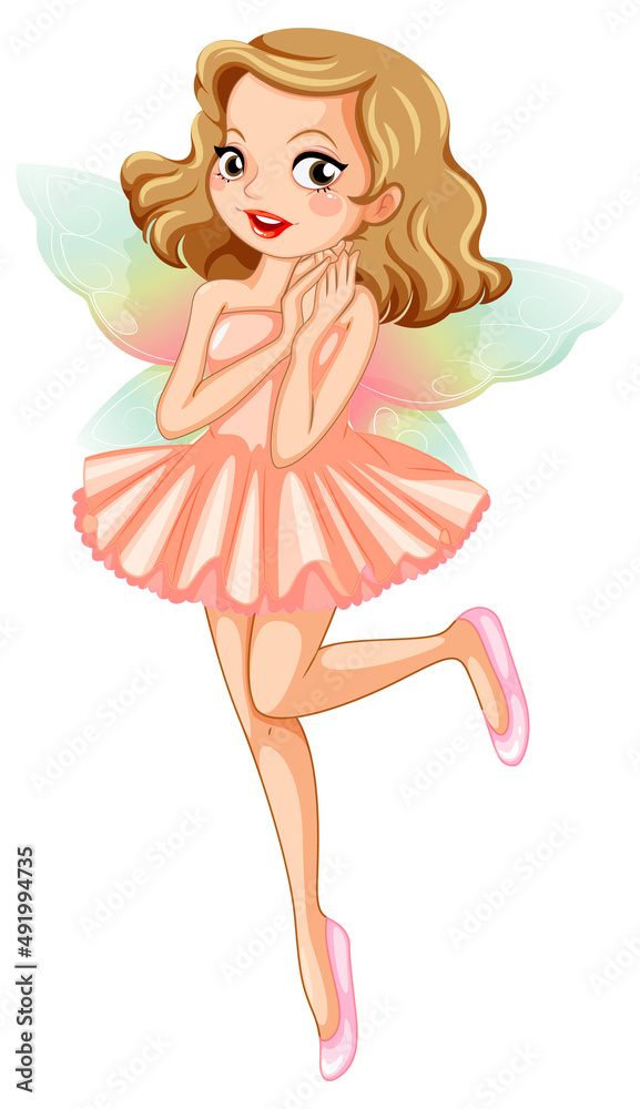Beauty fairy on a white background Beauty fairy on a white background
