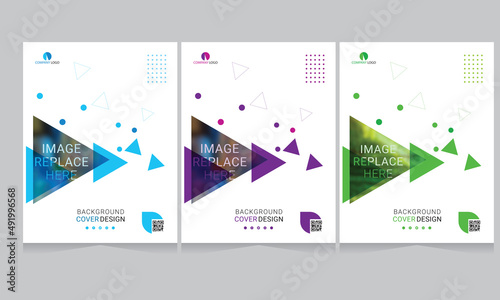 Cover design for annual report and business catalog, magazine, flyer or booklet. Brochure template layout. A4 cover vector EPS-10