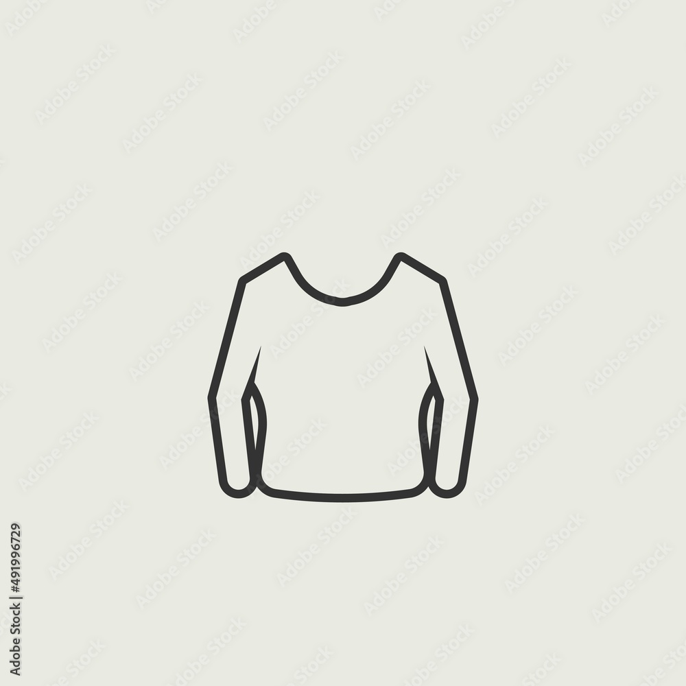 Women_blouse vector icon illustration sign Women_blouse vector icon illustration sign