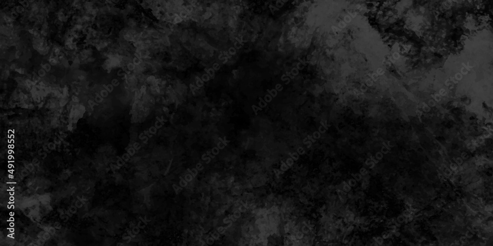 Black background with texture grunge, old vintage marbled stone wall, dark charcoal color grungy cracked wall texture background with space for text or image, very dark charcoal colors background.