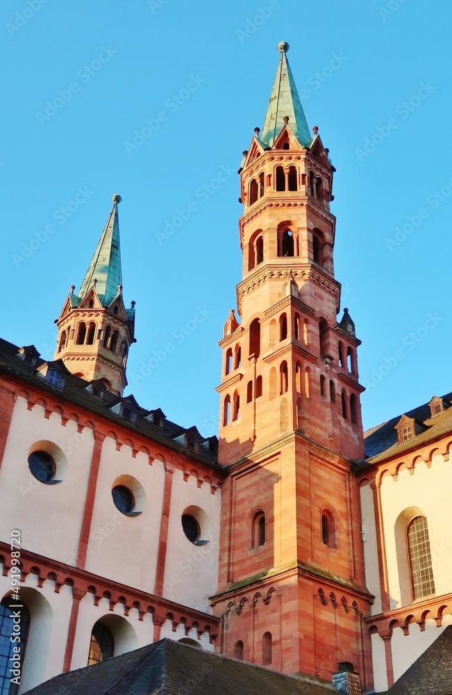 Würzburg, Kiliansdom, Osttürme