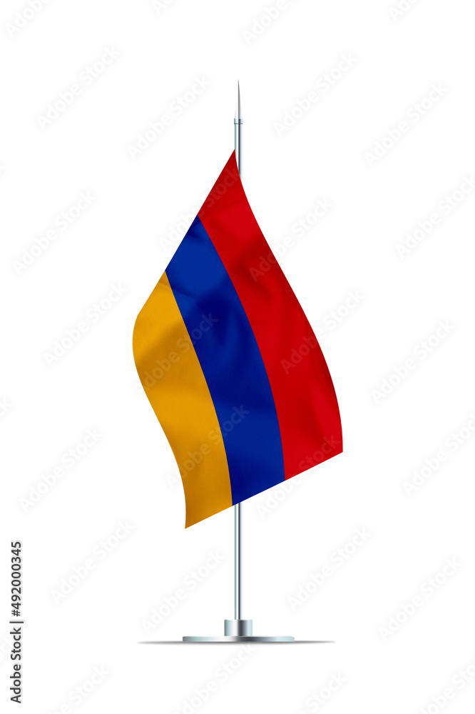 Small Flag of Armenia on a Metal Pole Small Flag of Armenia on a Metal Pole